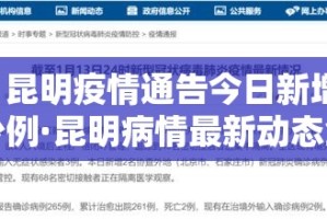 【昆明疫情通告今日新增多少例·昆明病情最新动态全国最新疫情今天新增】