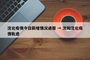 沈北疫情今日新增情况通报 → 沈阳沈北疫情轨迹