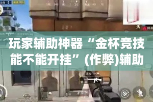 玩家辅助神器“金杯竞技能不能开挂”(作弊)辅助透视教程