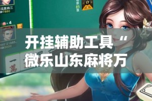 开挂辅助工具“微乐山东麻将万能开挂器!详细分享装挂步骤