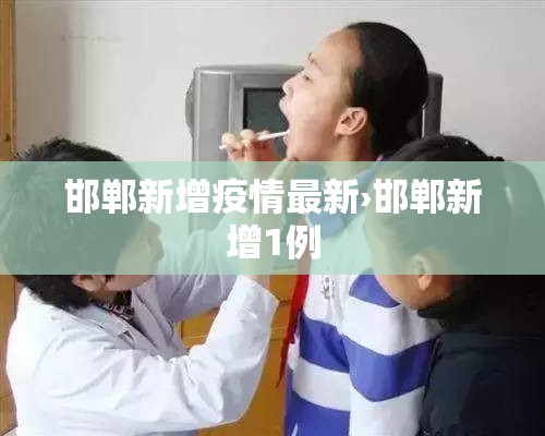 邯郸新增疫情最新›邯郸新增1例