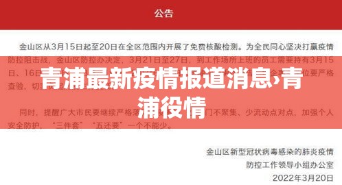 青浦最新疫情报道消息›青浦役情