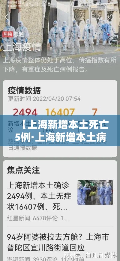 【上海新增本土死亡5例·上海新增本土病例行动轨迹】
