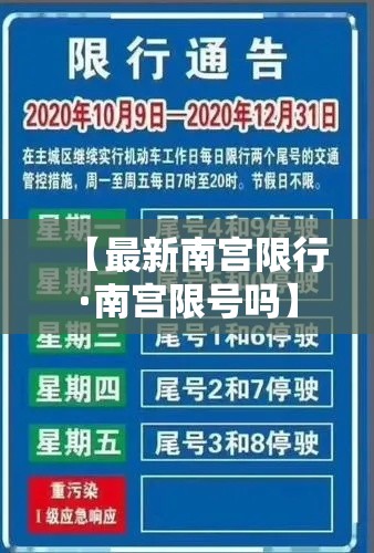 【最新南宫限行·南宫限号吗】