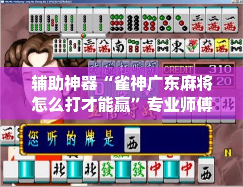 辅助神器“雀神广东麻将怎么打才能赢	”专业师傅带你一起了解(确实有挂