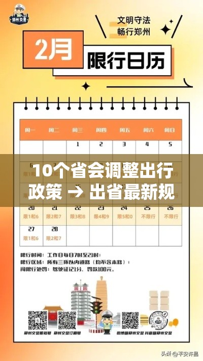 10个省会调整出行政策 → 出省最新规定