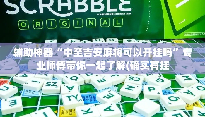 辅助神器“中至吉安麻将可以开挂吗	”专业师傅带你一起了解(确实有挂