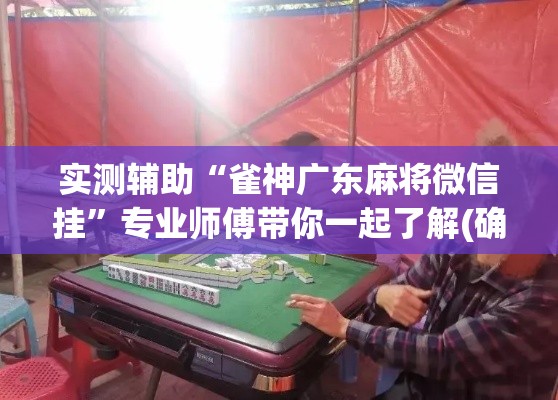 实测辅助“雀神广东麻将微信挂”专业师傅带你一起了解(确实有挂