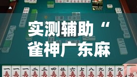 实测辅助“雀神广东麻将开挂通用版”科技辅助神器手机版