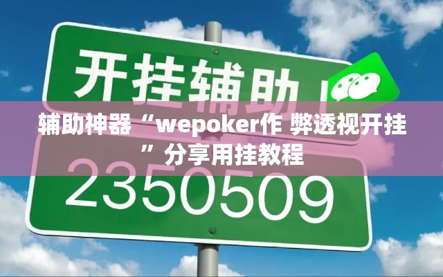 辅助神器“wepoker作 弊透视开挂”分享用挂教程
