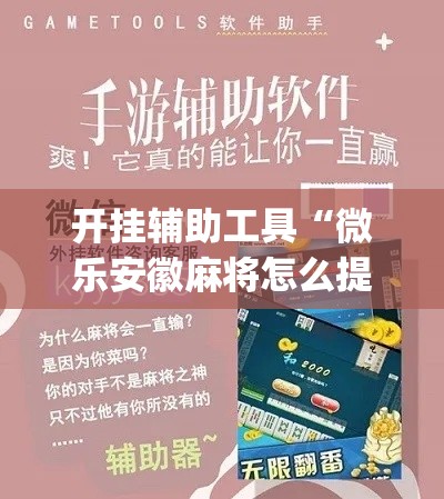 开挂辅助工具“微乐安徽麻将怎么提高胜率”专业师傅带你一起了解(确实有挂