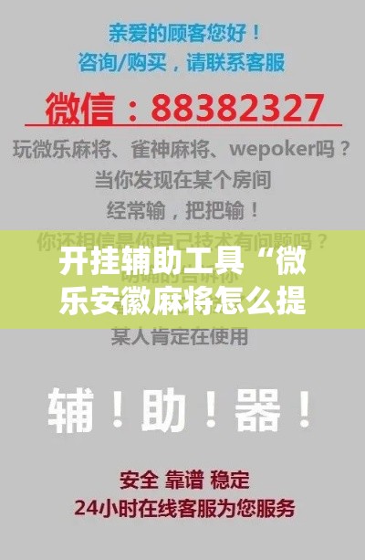 开挂辅助工具“微乐安徽麻将怎么提高胜率”专业师傅带你一起了解(确实有挂