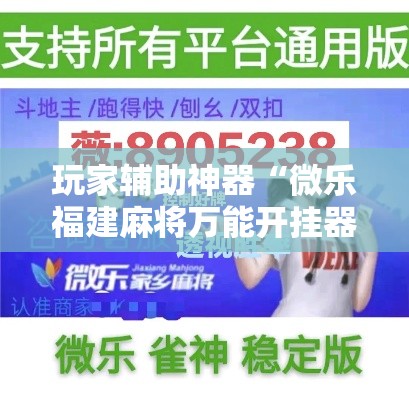 玩家辅助神器“微乐福建麻将万能开挂器通用版”科技辅助神器手机版