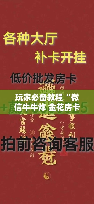 玩家必备教程“微信牛牛炸 金花房卡链接”详细房卡教程