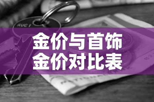 金价与首饰金价对比表格 → 首饰金价和金价的价差